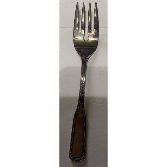 "1776' Stainless By Salem Japan 6 Piece Serving Set Beaded Edge - Picture 7 of 9